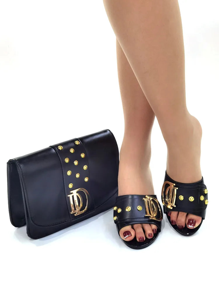 New Special Style Italian Design Shoes and Bags Set - Elegant Wedding Pumps with Matching Bag