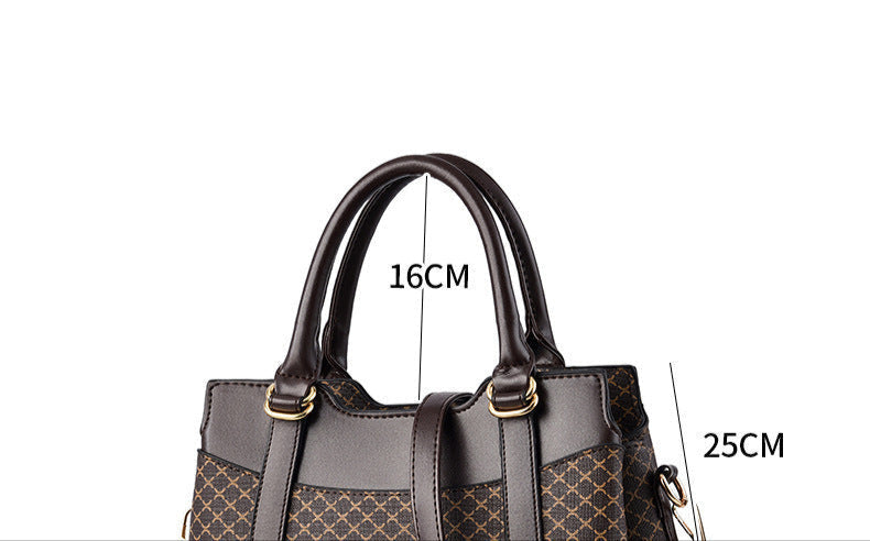 2025 Women's Luxury Large Capacity Handbag: Handmade Fashion Shoulder Bag for Office & Travel