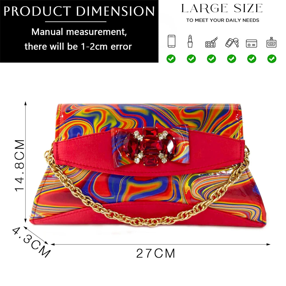 2025 New Item Italian Popular Style Shoes and Bag Set - Fashion Diamond Decorated Women's High Heels and Handbag