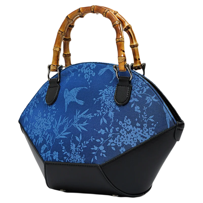 Women's Retro Small Handbag: Mulberry Silk & PU Fashion Trend