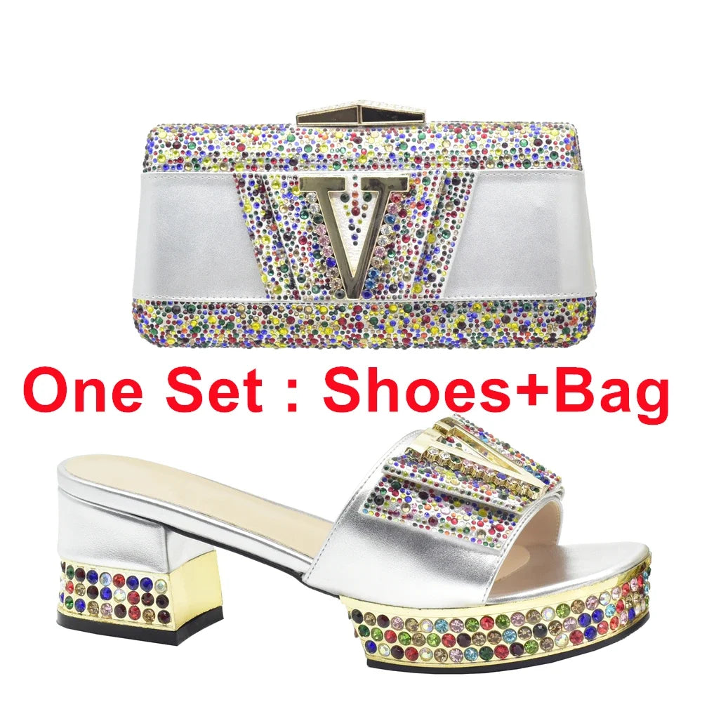 New Arrival Women's Shoes and Bags Match Set - Sale on Shoe and Bag Set for Parties and Weddings