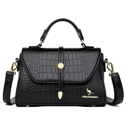 2025 Luxury Crocodile Leather Crossbody Bag: Designer Handbag for Women