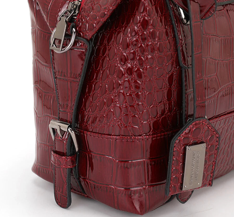 2025 New Mom Shoulder Designer Bag: Luxury Crocodile Pattern Retro Handbag