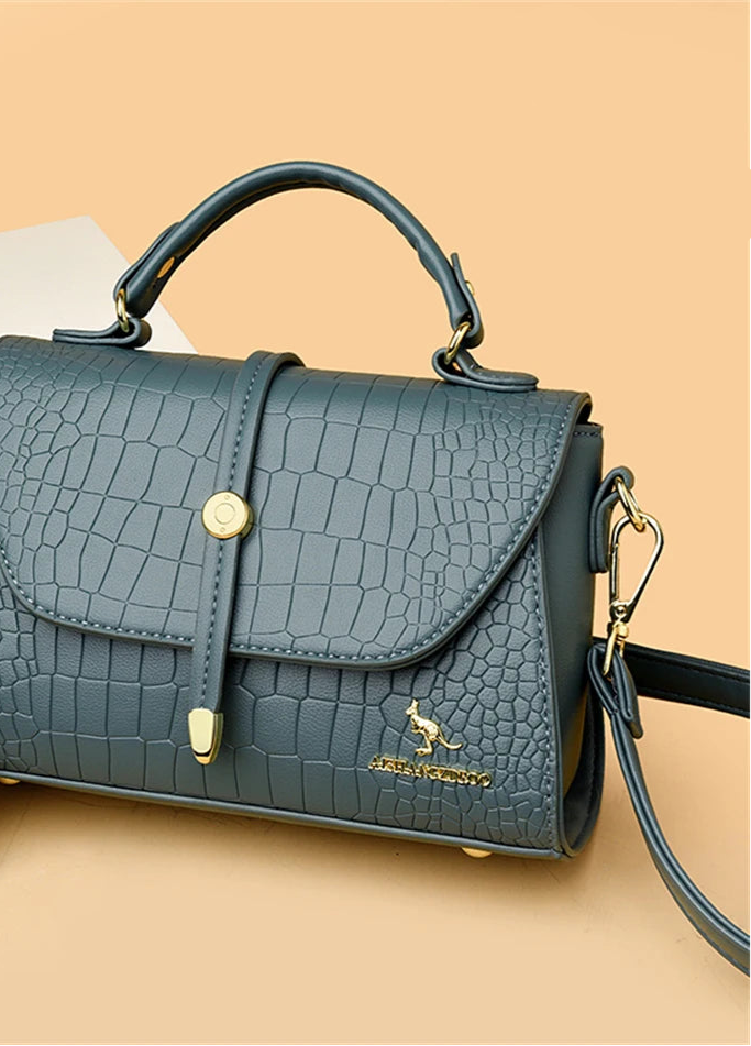 2025 Luxury Crocodile Leather Crossbody Bag: Designer Handbag for Women