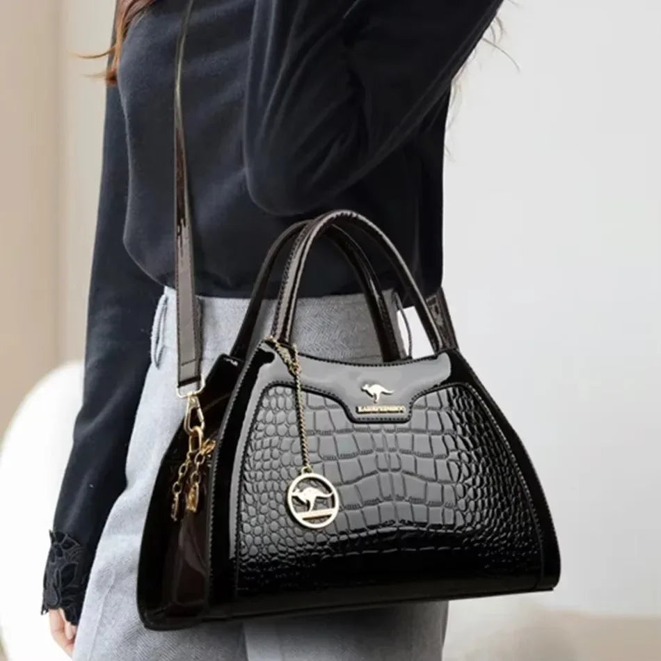 Casual Tote Women's Handbag: High-Quality Leather Top-Handle with Luxury