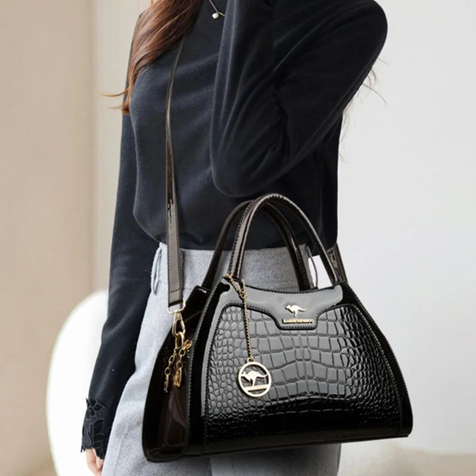 Casual Tote Women's Handbag: High-Quality Leather Top-Handle with Luxury