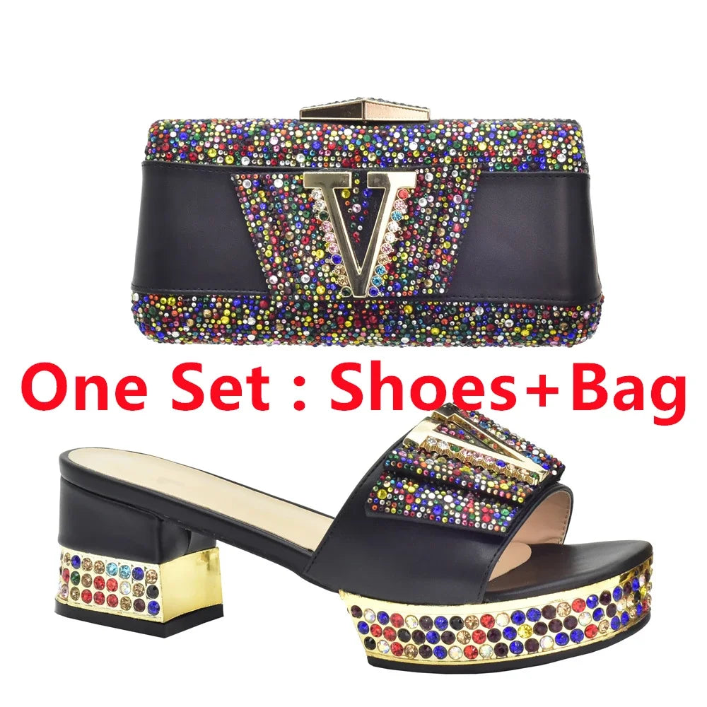 New Arrival Women's Shoes and Bags Match Set - Sale on Shoe and Bag Set for Parties and Weddings