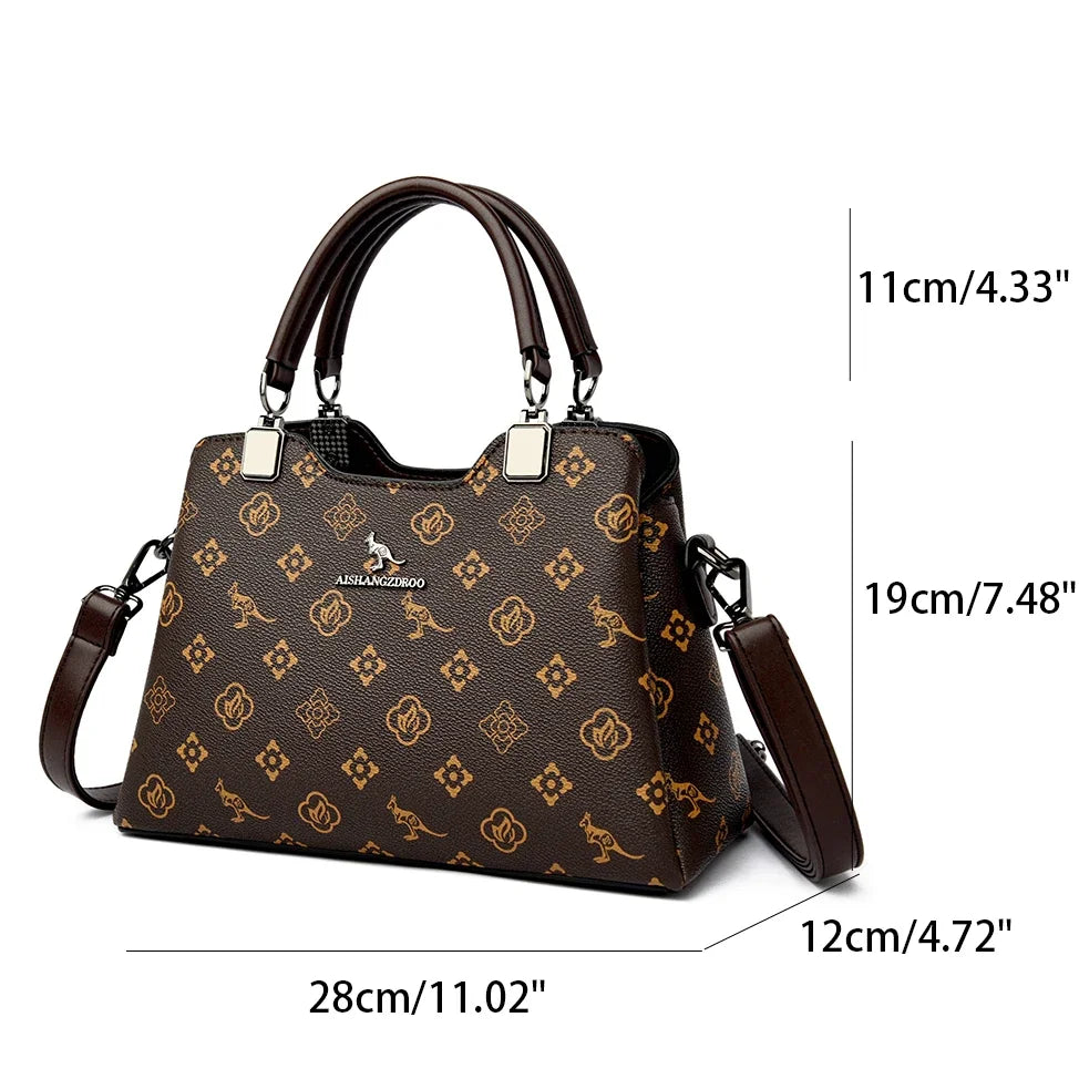 Casual Tote Women's Handbag: High-Quality Leather Top-Handle with Luxury