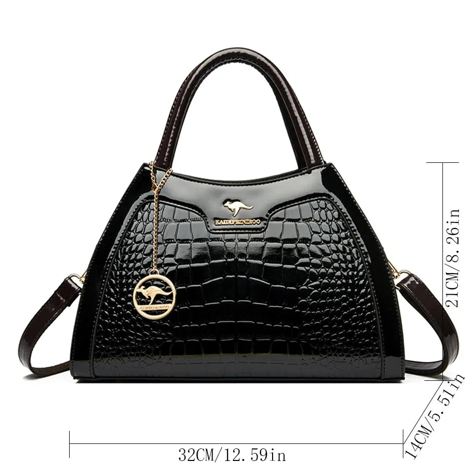 Casual Tote Women's Handbag: High-Quality Leather Top-Handle with Luxury