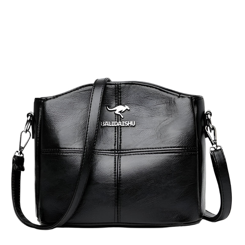 Soft Leather Luxury Handbags: Designer 3-Layer Shoulder & Crossbody Bag for Women