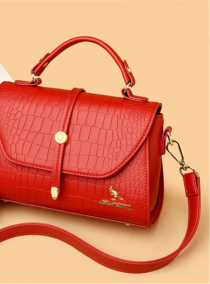 2025 Luxury Crocodile Leather Crossbody Bag: Designer Handbag for Women