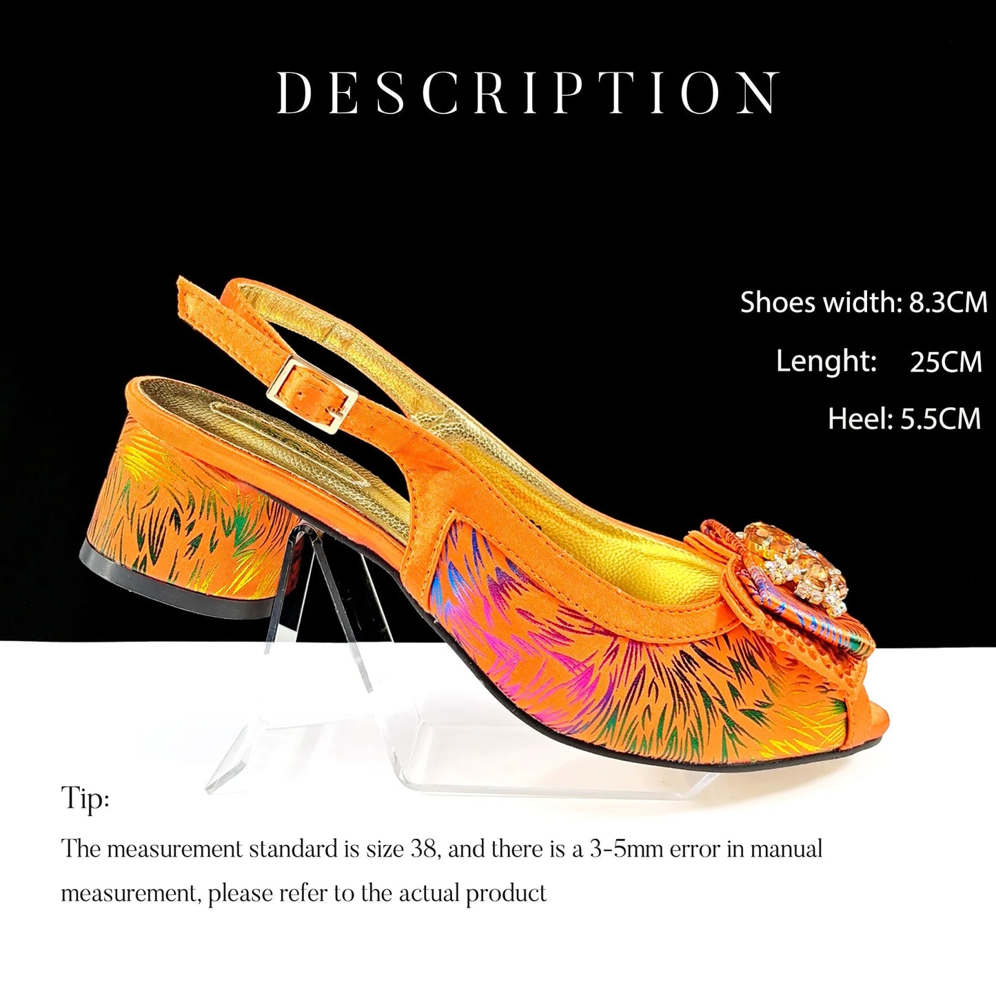 New Design Style Women's Heels and Elegant Bag Set - Color-Matching Handbag for Wedding and Party