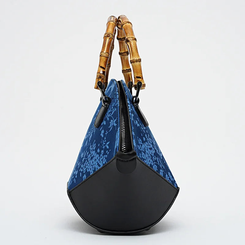 Women's Retro Small Handbag: Mulberry Silk & PU Fashion Trend