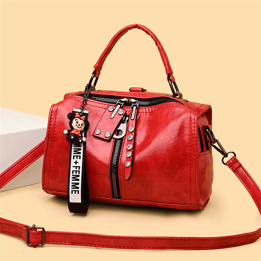 2025 New Fashion Multifunction Women's Handbags: High-Quality Leather Shoulder & Tote Bag