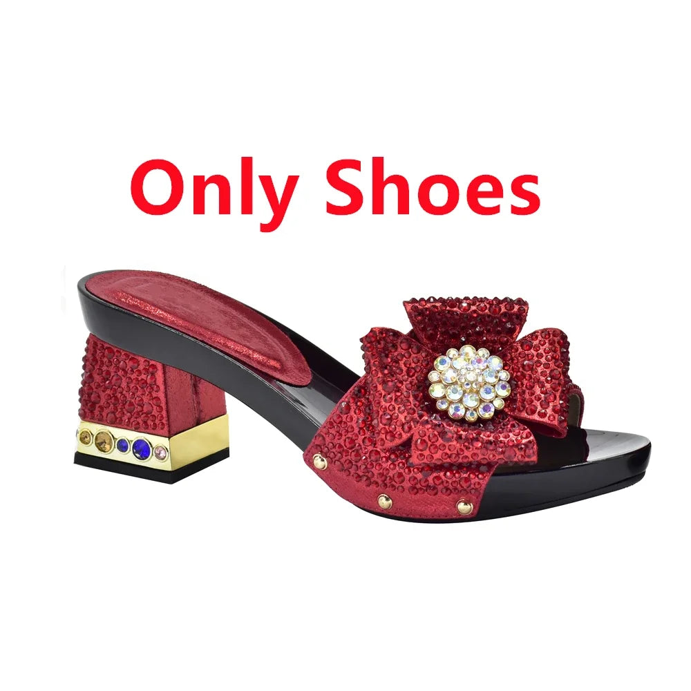 New Arrival Italian Shoes and Bags Set - Free Shipping! Matching Shoes and Bags for Women’s Wedding