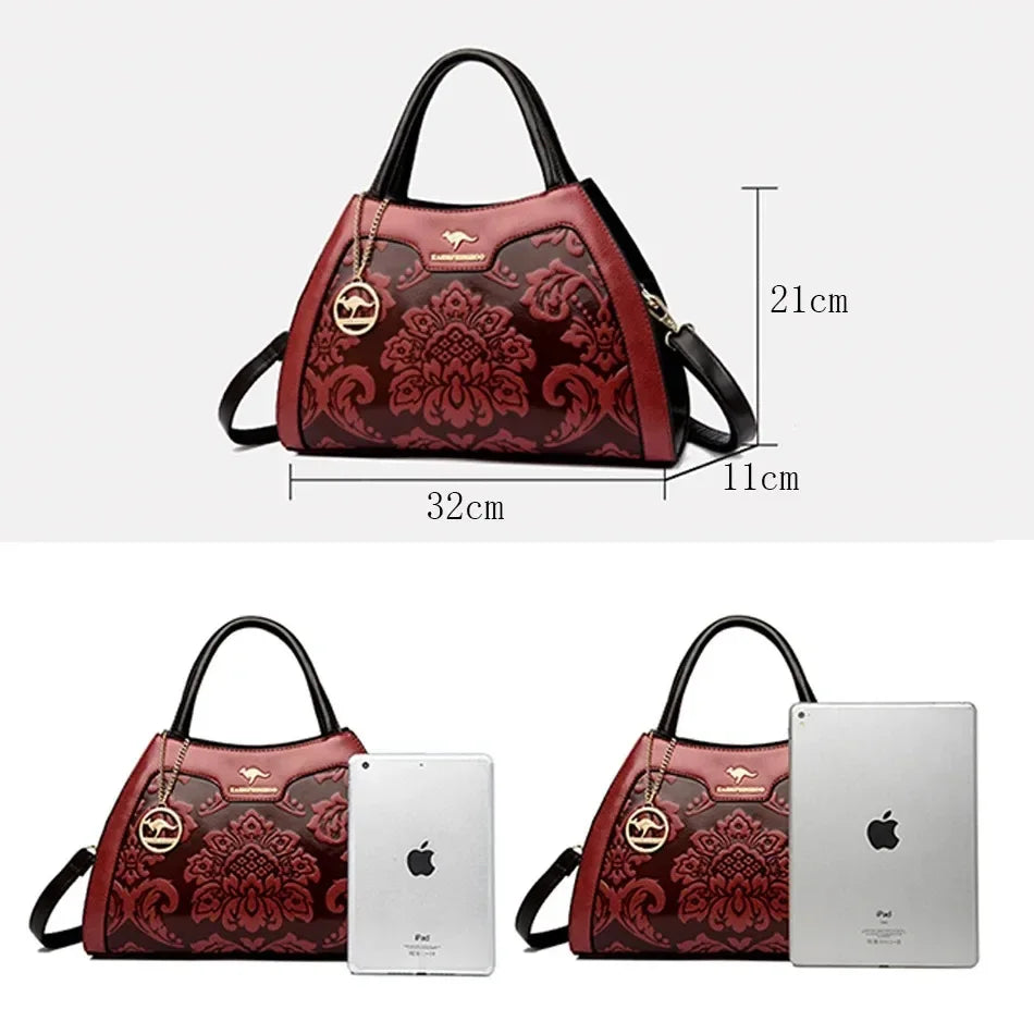 Casual Tote Women's Handbag: High-Quality Leather Top-Handle with Luxury