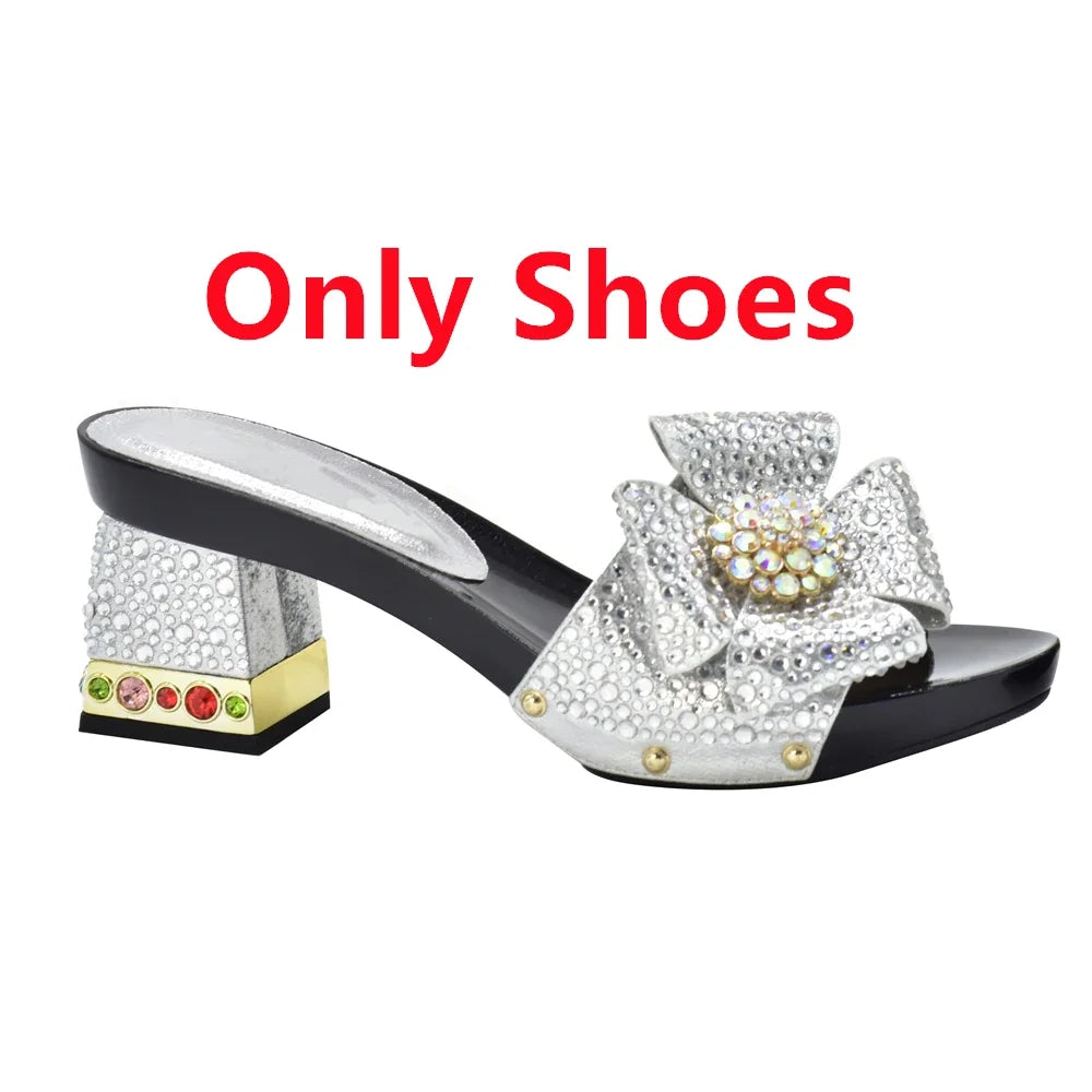 New Arrival Italian Shoes and Bags Set - Free Shipping! Matching Shoes and Bags for Women’s Wedding