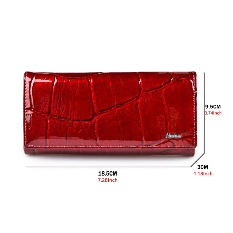 New Women's Wallet: Large Capacity Cow Leather Purse & Card Holder