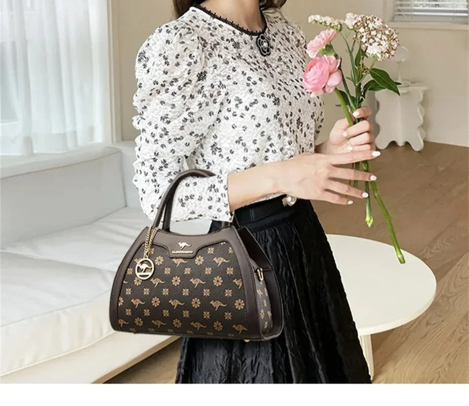 Casual Tote Women's Handbag: High-Quality Leather Top-Handle with Luxury