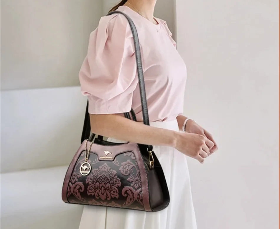 Casual Tote Women's Handbag: High-Quality Leather Top-Handle with Luxury