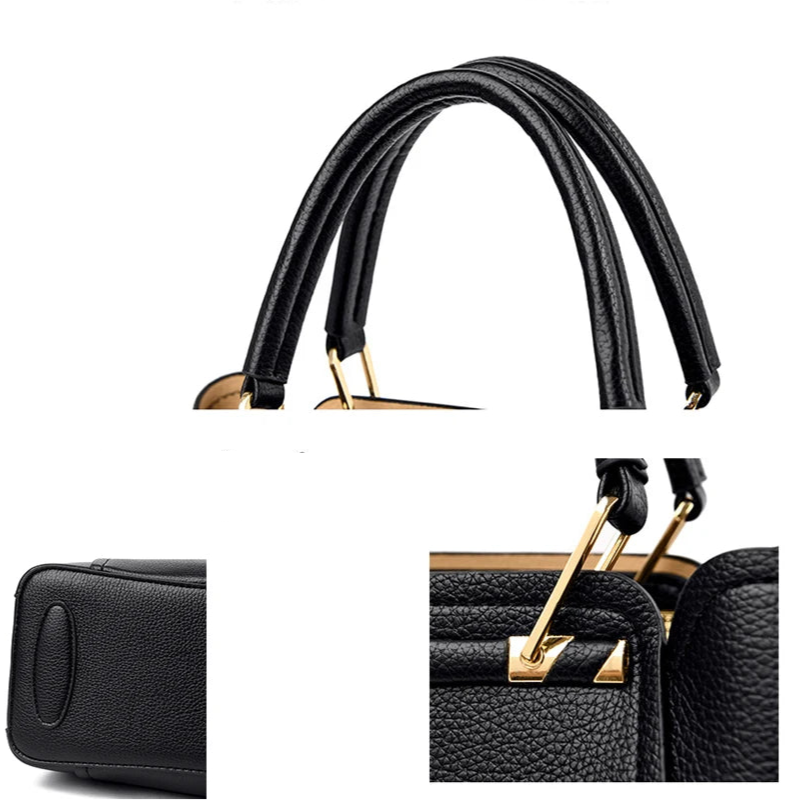 Soft Leather Luxury Handbags: Designer 3-Layer Shoulder & Crossbody Bag for Women