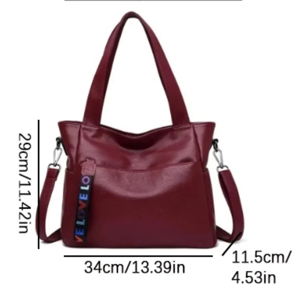 High-Quality Casual Luxury Women's Leather Handbag