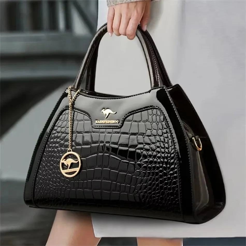 Casual Tote Women's Handbag: High-Quality Leather Top-Handle with Luxury