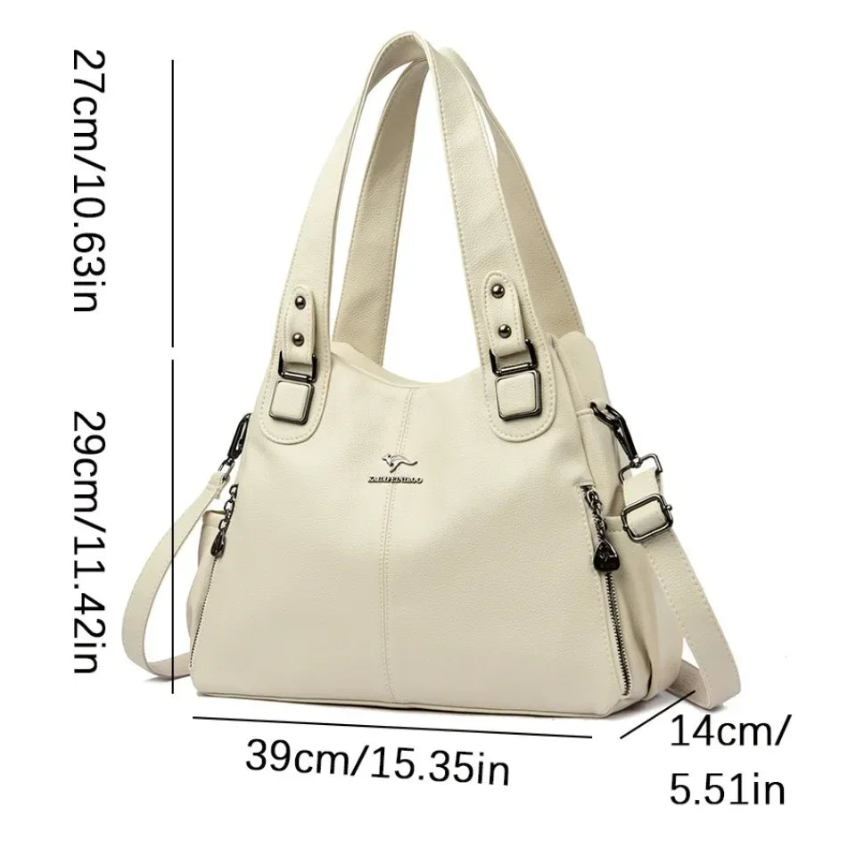 High-Quality Casual Luxury Women's Leather Handbag