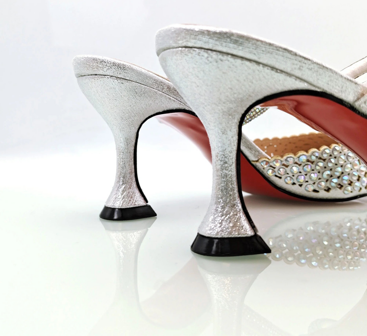 Hot Selling Italian Design Women's Crystal High Heel Sandals & Matching Bag Set - Perfect for Party and Wedding