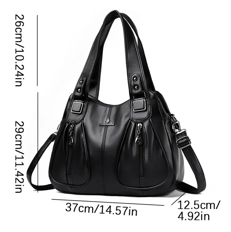 High-Quality Casual Luxury Women's Leather Handbag