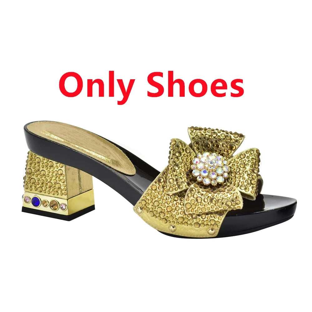 New Arrival Italian Shoes and Bags Set - Free Shipping! Matching Shoes and Bags for Women’s Wedding