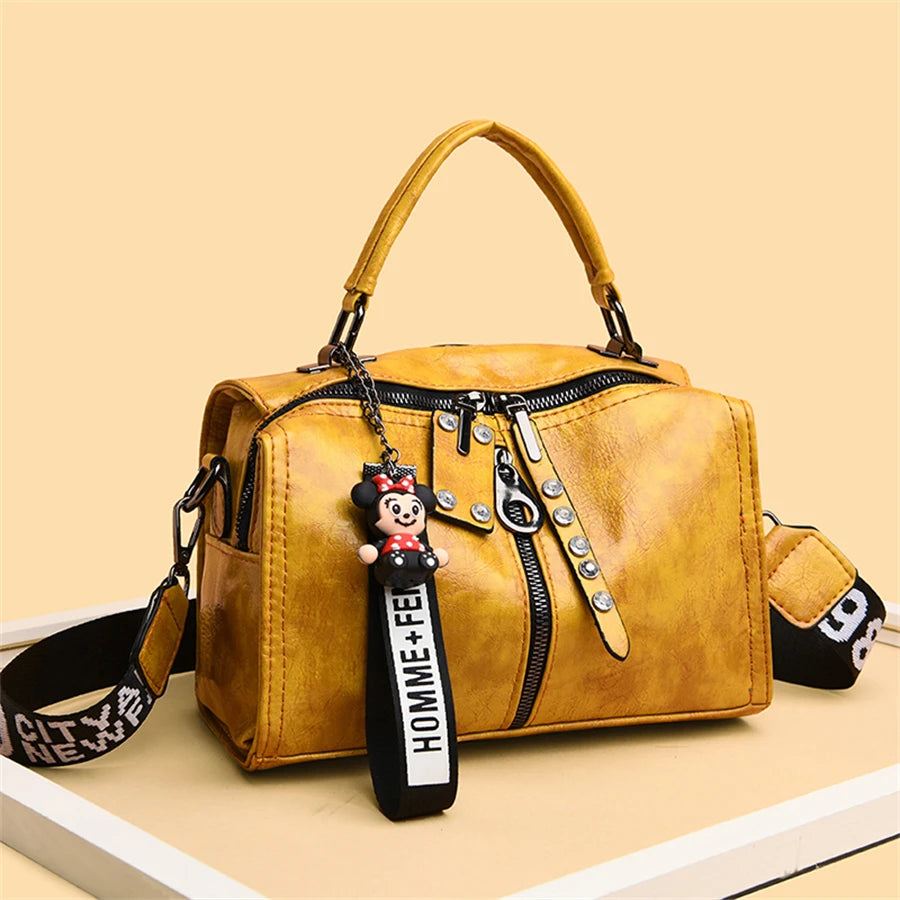 2025 New Fashion Multifunction Women's Handbags: High-Quality Leather Shoulder & Tote Bag