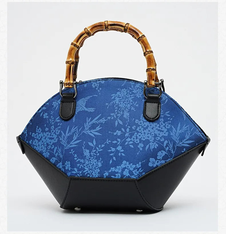 Women's Retro Small Handbag: Mulberry Silk & PU Fashion Trend