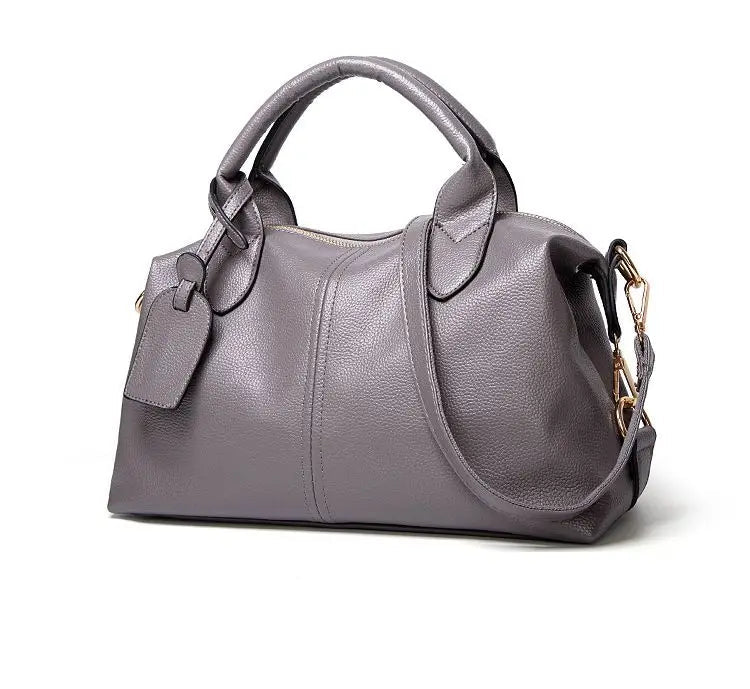 2025 100% Cowhide Leather Women's Handbag: New Lychee Pattern, Soft & Fashionable