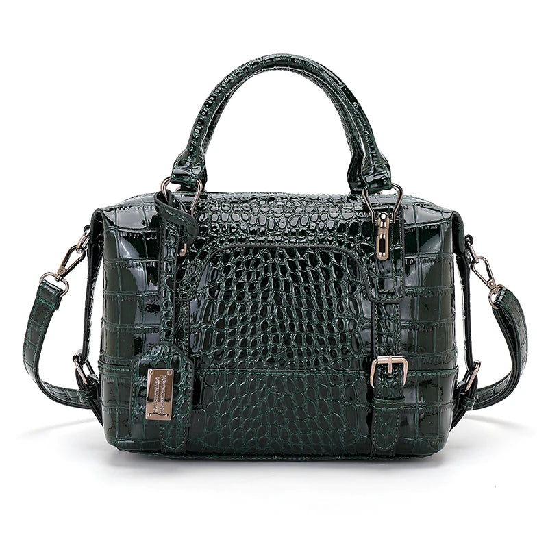 2025 New Mom Shoulder Designer Bag: Luxury Crocodile Pattern Retro Handbag